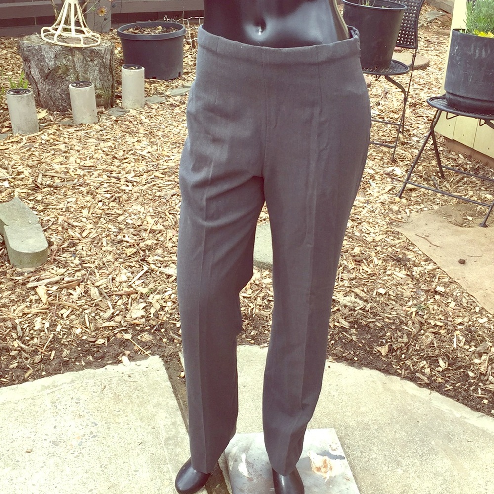 Grey pants size 8 side zip